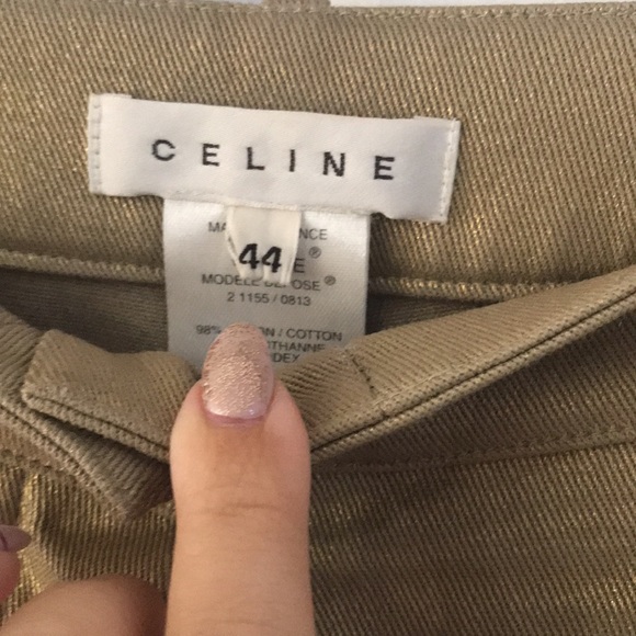 Gorgeous Celine sparkles gold pants - Picture 4 of 5